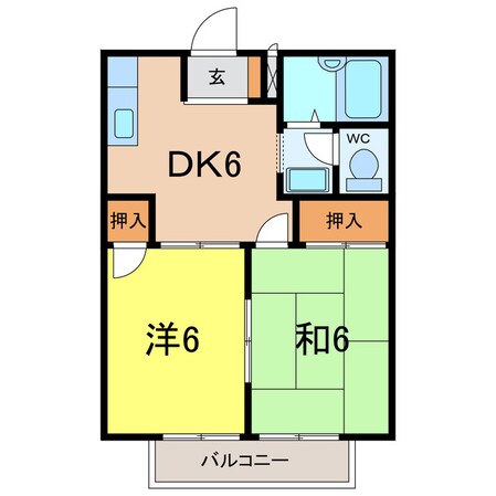 グリーンハイツの物件間取画像